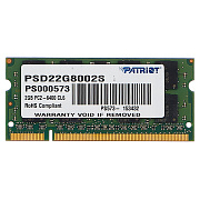 Оперативная память 2 Gb 800 MHz PATRIOT (PSD22G8002S)