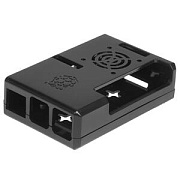 Корпус для микрокомпьютера ACD Black ABS Plastic Case w/GPIO port hole and Fan holes for Raspberry Pi 3 B (RA187)