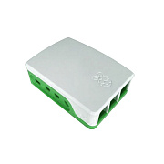 Корпус для микрокомпьютера ACD ABS Case for Raspberry 4B White+Green (RA601)