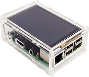 Корпус для микрокомпьютера ACD Acrylic Case LCD hole for Raspberry Pi 3 B (RA147)